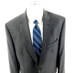 Ralph Lauren Wool 2 Button Blazer 42R Gray Black Check Tagged 44R See Descriptio